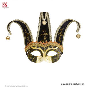 Black Jolly mask with decorations 