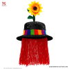 Pălărie de Clovn Negru cu Floare-Soare 