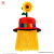Red Sunflower Clown Hat 