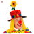 Chapeau de Clown Tournesol Rouge