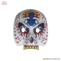 Máscara Dia de Los Muertos de plástico