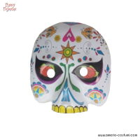 Máscara Dia de Los Muertos plástico