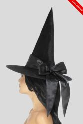 Sombrero de bruja con lazo