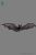 Chauve-souris noire à suspendre 55 cm