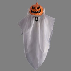 Appeso Fantasma con testa da zucca lsm 90 cm