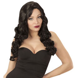 DH Rihanna Schwarze Perücke