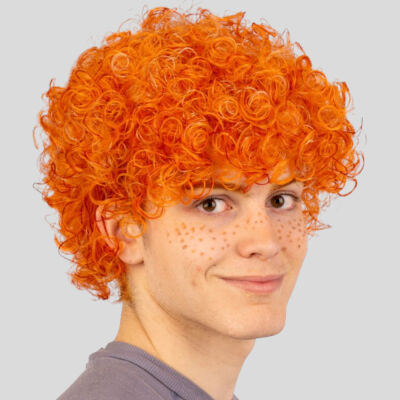 Orange Tennis Player Wig