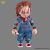 BC Chucky Toyllectible Bendyfigs