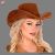 Brauner Wildleder-Cowboyhut