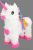 Pinata Unicorn Alb M