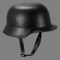 Casco Militar WW2 Negro de Plástico