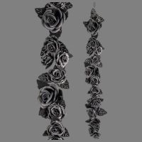 Guirnalda Floral Rosas Negras 160 cm