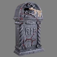 Lápida con mano esquelética SM