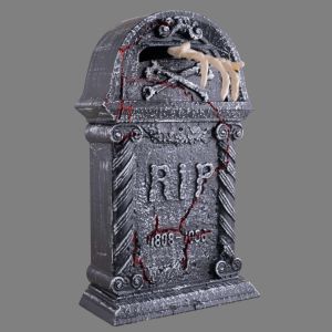 Piatra funerară cu mână scheletică SM  