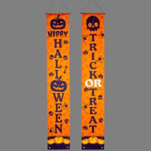 Set 2 Banner Happy Halloween em tecido 180x30