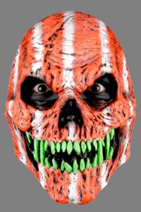 Urban Skull Orange Monster Mask