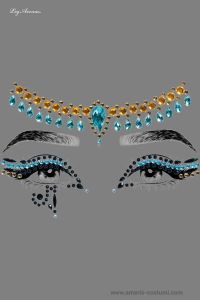 Cleopatra Adhesive Face Jewels Sticker