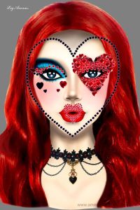 Queen Adhesive Face Jewels Sticker