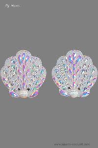 Shell Adhesive Jewel Nipple Stickers
