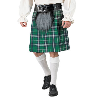 Kilt Verde con borsa in peluche