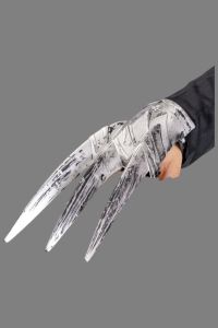 Guante gris con cuchillas 26 cm