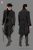 Cappotto Gotico Nero velluto