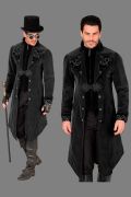 Cappotto Gotico Nero velluto