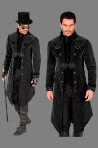 Cappotto Gotico Nero velluto