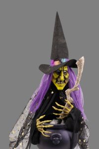 Witch with Cauldron lsm 60 cm