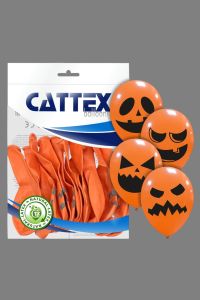 Bolsa de 20 Globos Calabaza 12"