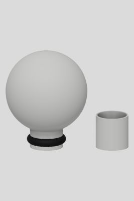 Bastón con Pomo Blanco by CatWitHat