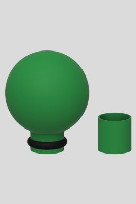 Coloured Knob Cane by CatWitHat