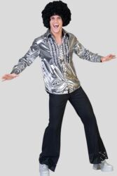 Camicia rouche 70s Argento