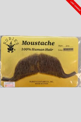 Baffi teatrali Colonnello Maggiore Marrone Medio