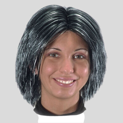 Parrucca Little Girl Nera con meches