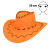 Cappello Cowboy Savanne Neon Orange