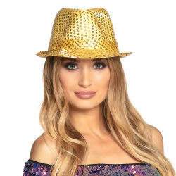 Pălărie Popstar cu Paiete Aurii