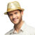 Cappello Popstar Paillettes Oro