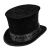Cappello Cilindro Tuba in velluto nero