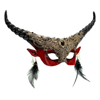 Maschera Teatrale Diavolo Rosso